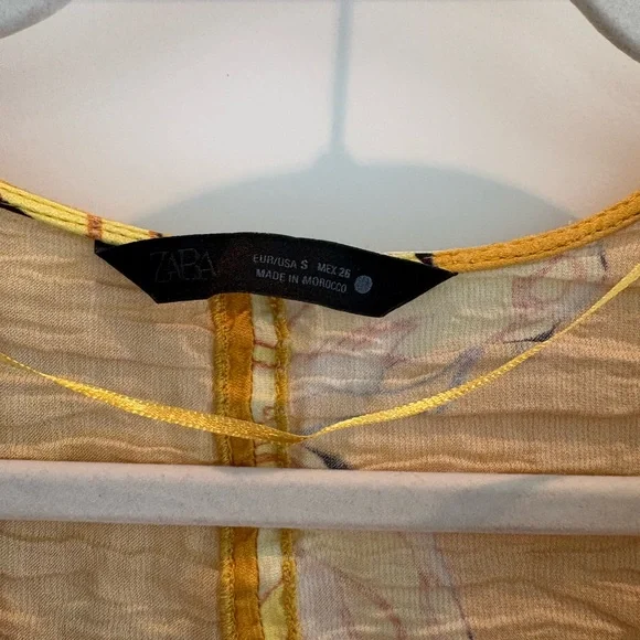 ZARA ZW COLLECTION
PALM PRINT DRESS WITH
POCKETS - Picture 10 of 10